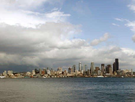 View of Seattle, WA, from Alki Point
